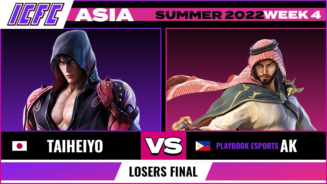 TaiHeiYo (Akuma) vs AK (Shaheen) Losers Final ICFC TEKKEN Asia: Summer 2022 - Week 4