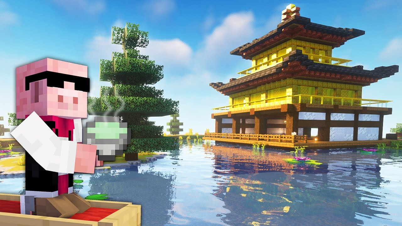 【マイクラ建築】山の頂上に金閣寺が建ちました #75【マイクラ】【MENワールド2022】