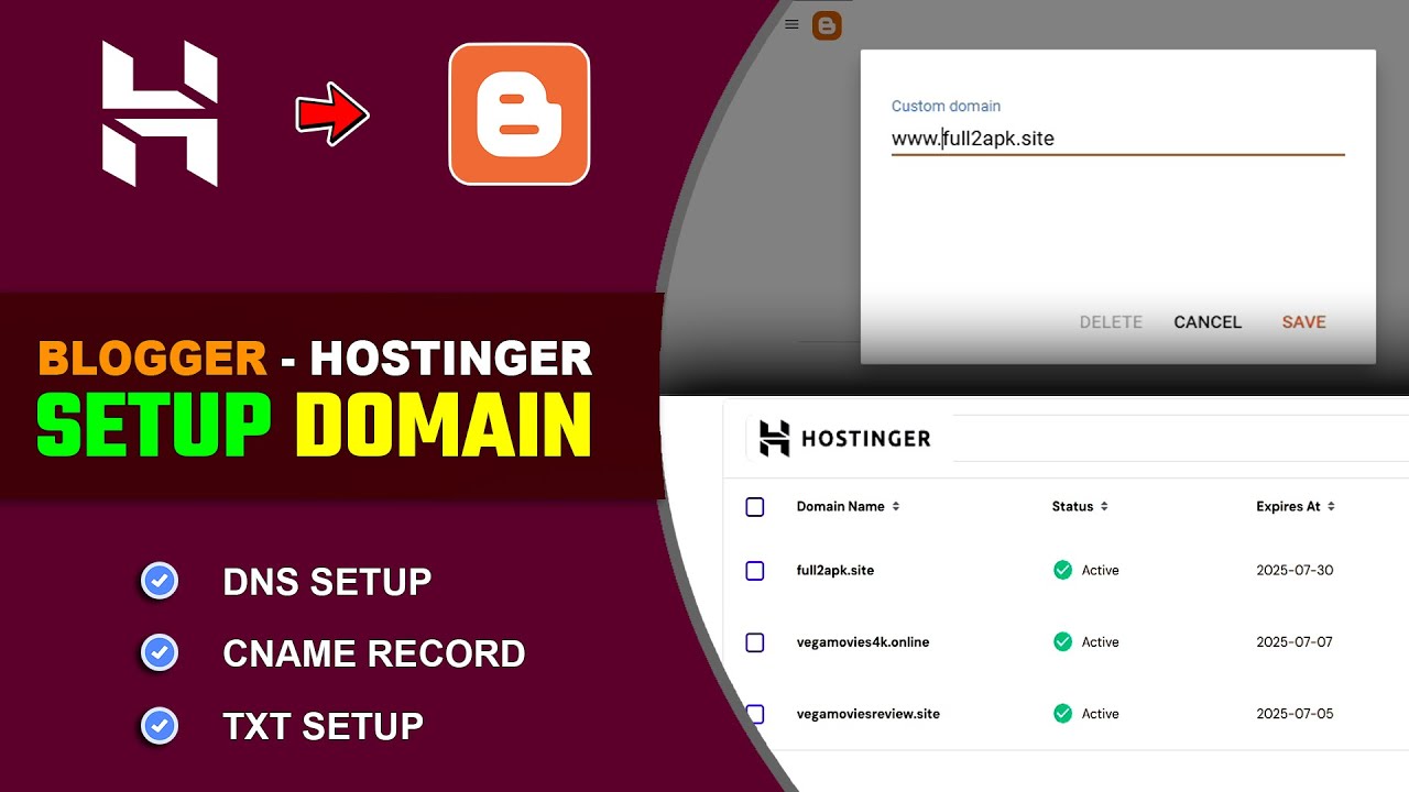 🔗Как подключить домен Hostinger к Blogger | Настройка домена Blogger [Полностью]