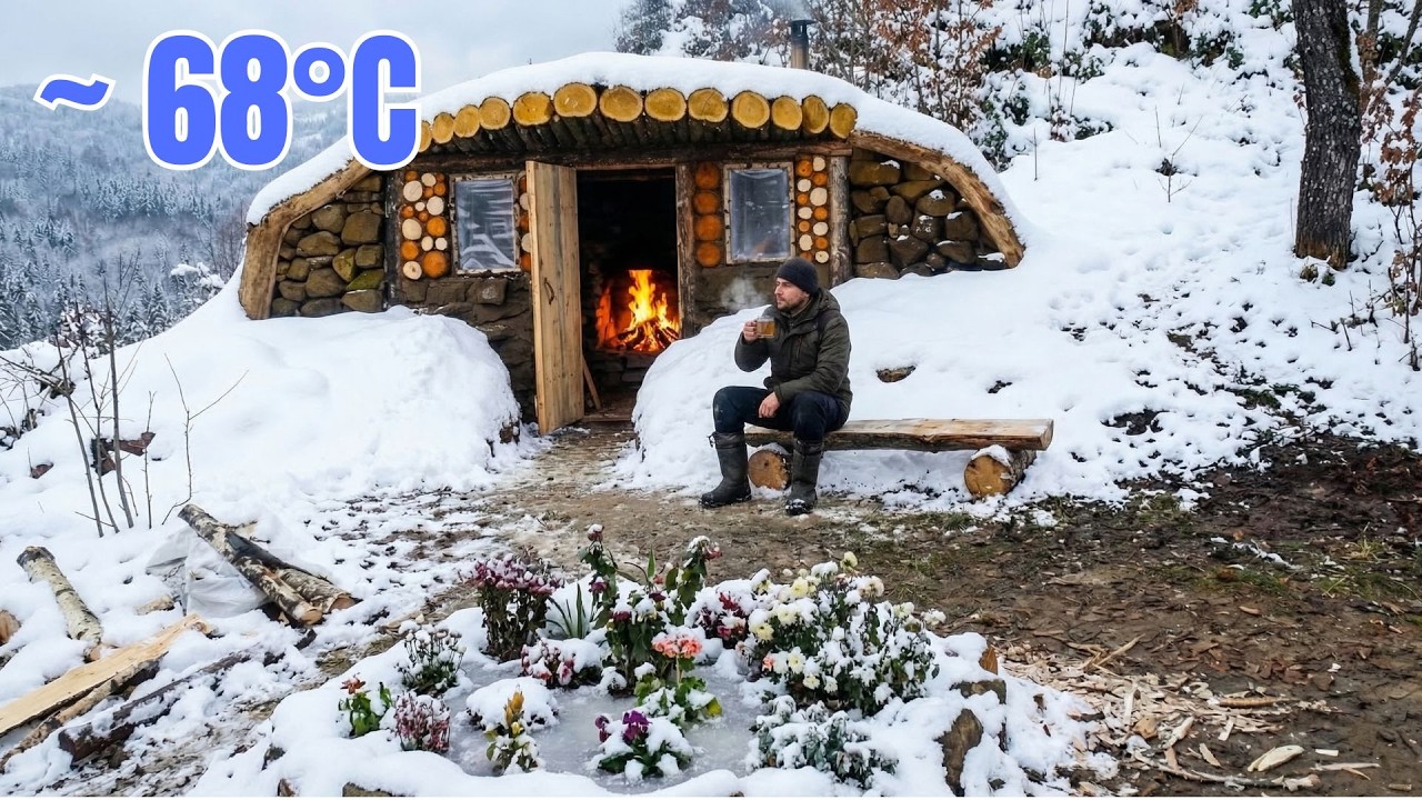 How to Build a Warm Tent in the Wilderness | Building an Underground Survival Home