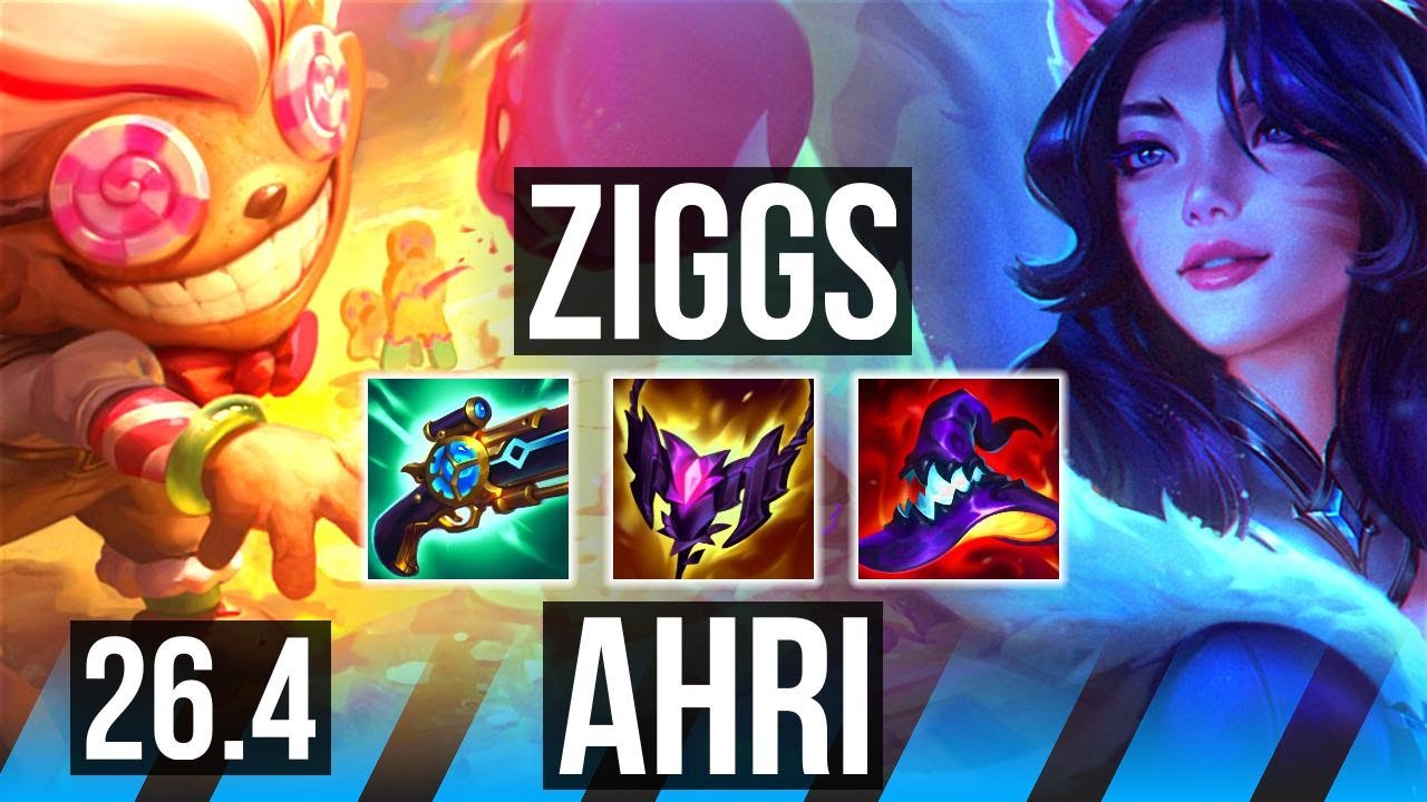 ZIGGS vs AHRI (MID) | EUW Diamond | 26.4