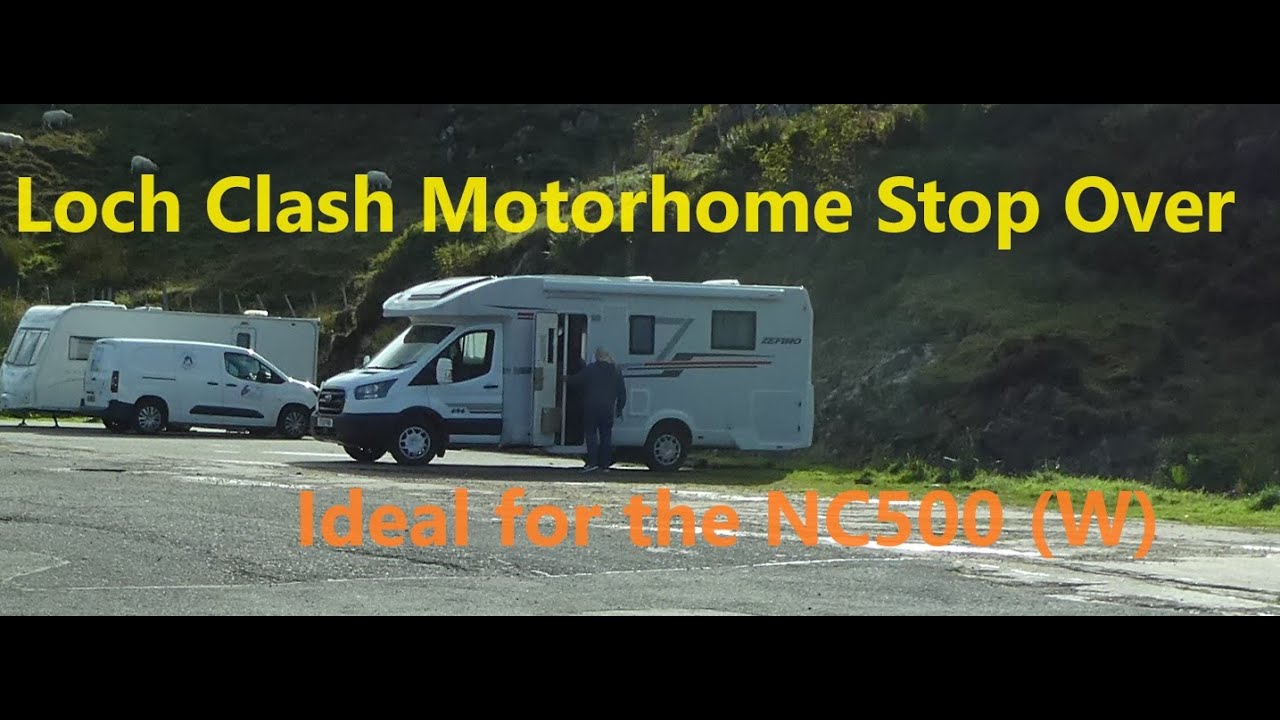 Loch Clash Motorhome Stopover, Kinlochbervie
