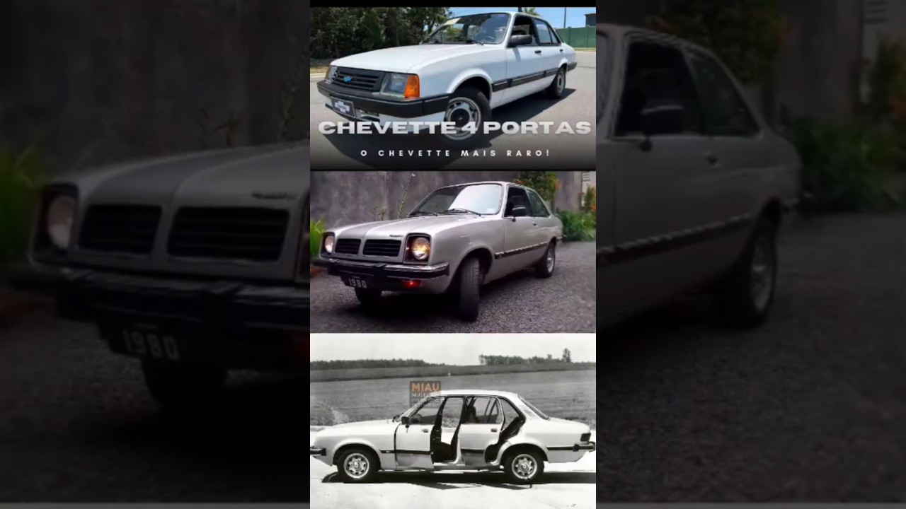 O Chevette de 4 portas: Um dos mais raros modelos #chevette #chevrolet