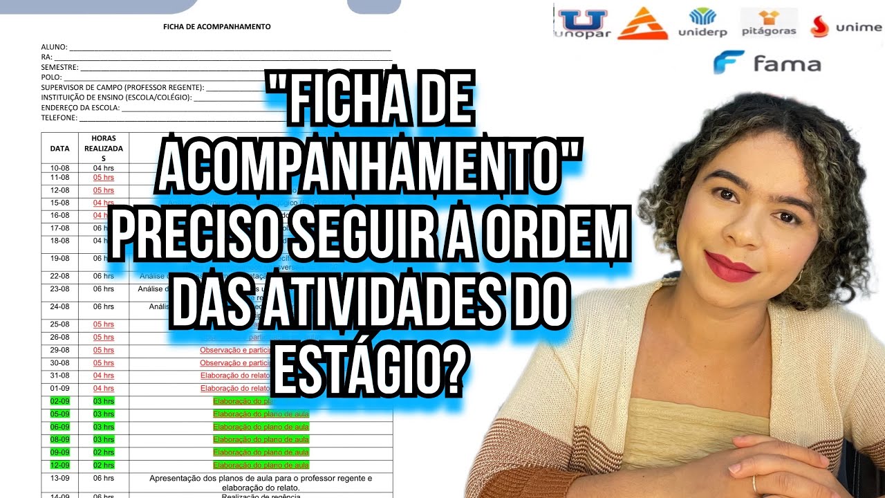 A Verdade Sobre a Ficha de Acompanhamento no Estágio: Vale a Pena Seguir a Ordem? #unopar