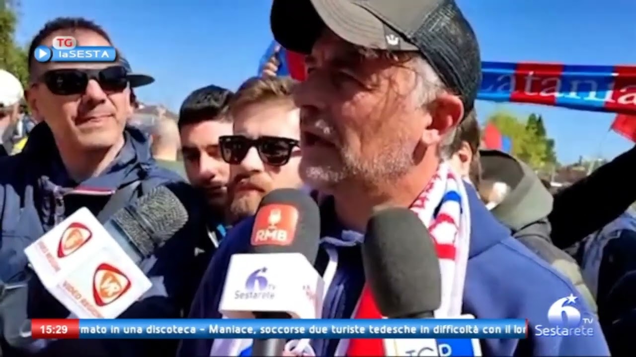 Sestarete: Calcio Catania, l'ultimo abbraccio dei tifosi alla squadra rossazzurra 10 Aprile 2022