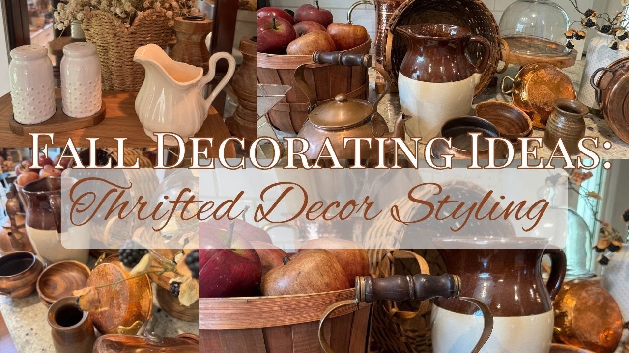 🍁Fall Decorate With Me🍁 My Favorite Thrift Finds & Decorating My Front Entry For A Cozy Autumn Home