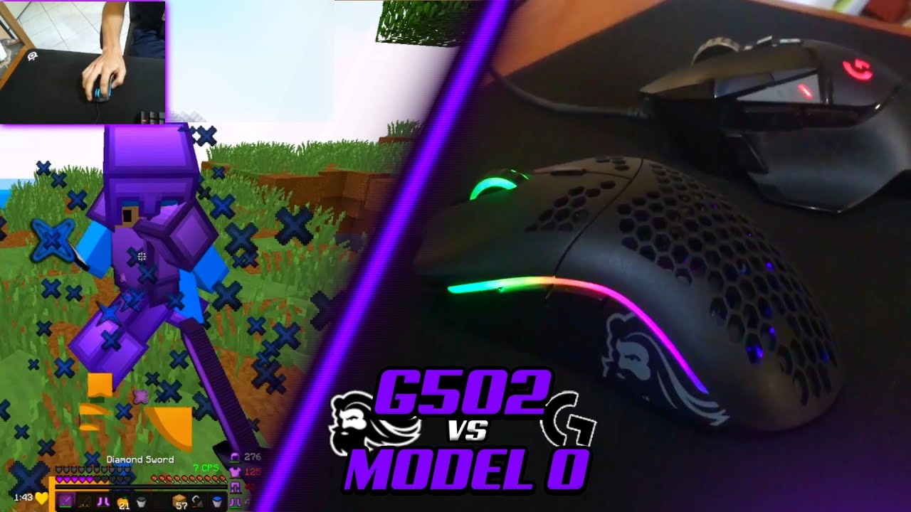 Glorious Model O vs Logitech G502 (Minecraft PvP)