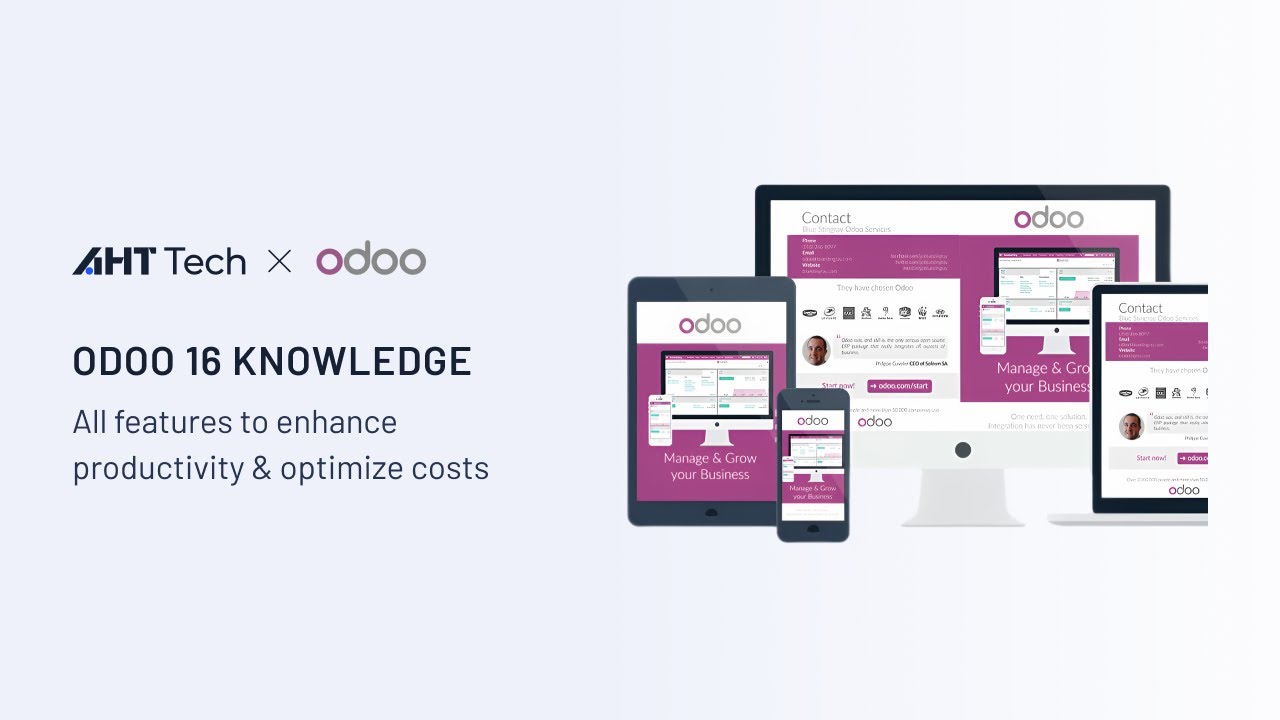 Odoo 16 Knowledge - The perfect ERP system to increase productivity and optimize costs
