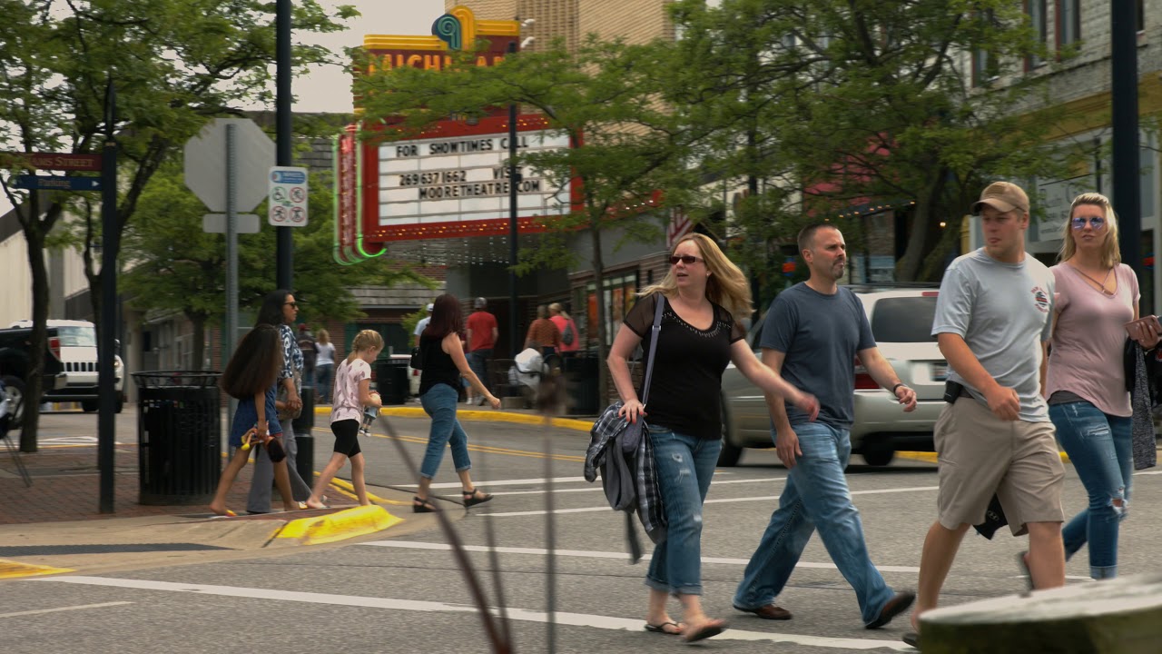 South Haven, Michigan - Downtown 4k