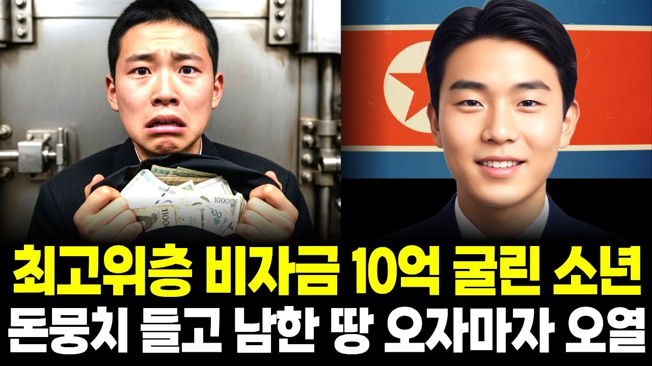 최고위층 비자금 10억 굴린 소년, 돈뭉치 들고 남한 땅 오자마자 오열