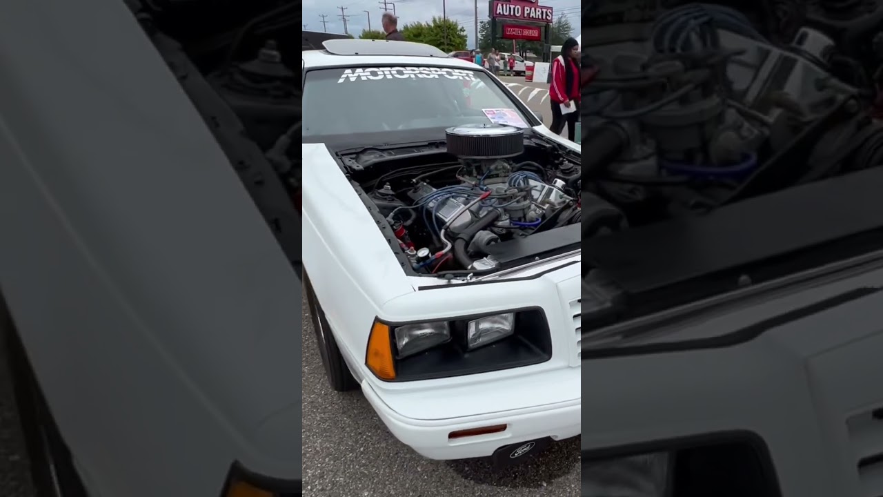 Fox body Thunderbird big block Ford engine. #short  #ford  #bbf #showcar #racecar