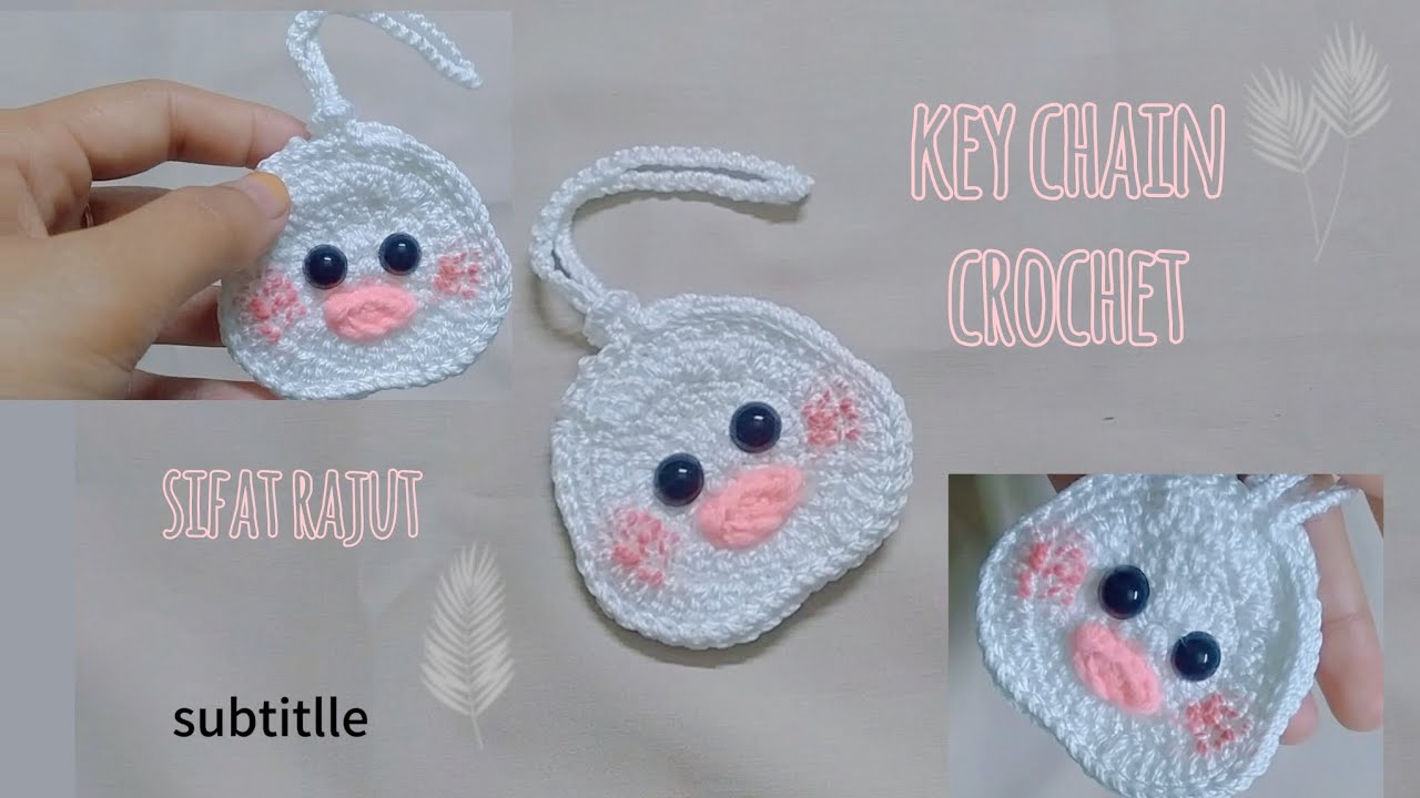 very easy crochet key chain | tutorial gantungan kunci rajut super mudah bisa untuk simpan uang
