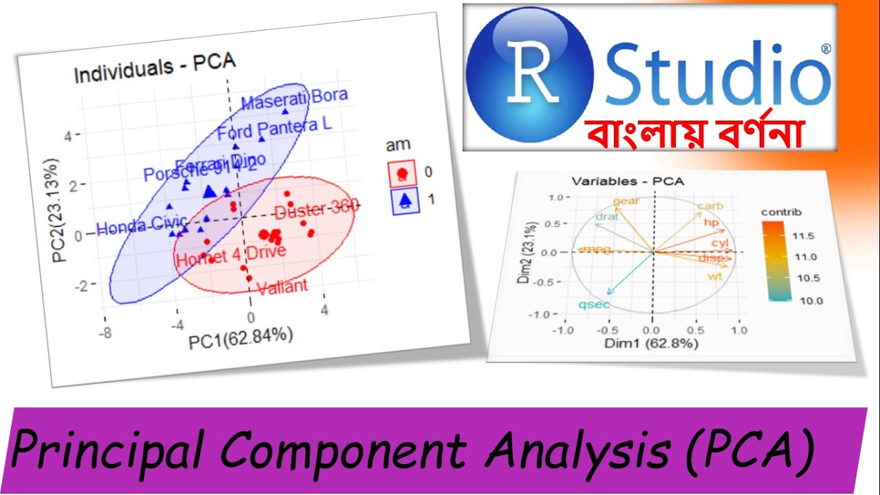 Principal Component Analysis (PCA) in RStudio (Tutorial 4.15) || In Bengali