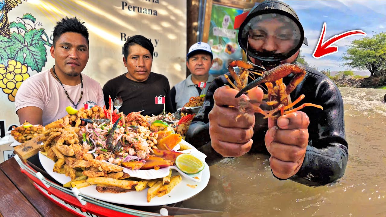 Delicioso CEVICHE DE CAMARONES! Así fue como lo atrapamos