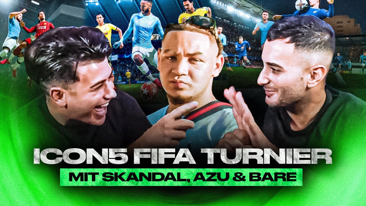 ICON 5 FIFA TURNIER ENDET IM STREIT.. 😂 (MIT AZU, SKANDAL, KENAN, BARÉ)