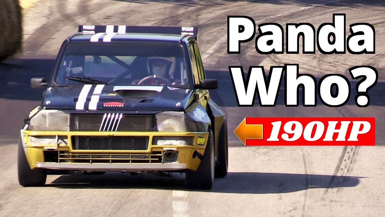190Hp Fiat Panda Proto Monster! - 1.2-Litre Fire Turbo Engine - Onboard & Slalom Actions