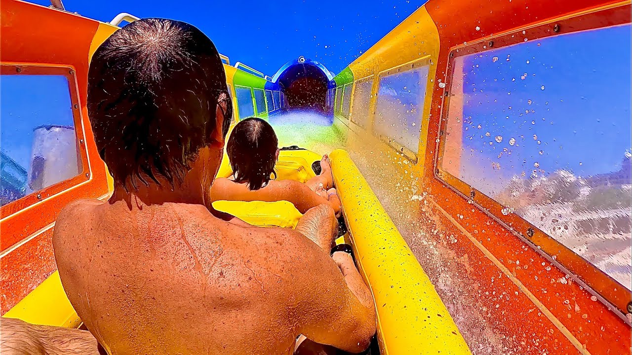 The Turtle Water Coaster Ride at Theme Park Land of Legends in Türkiye