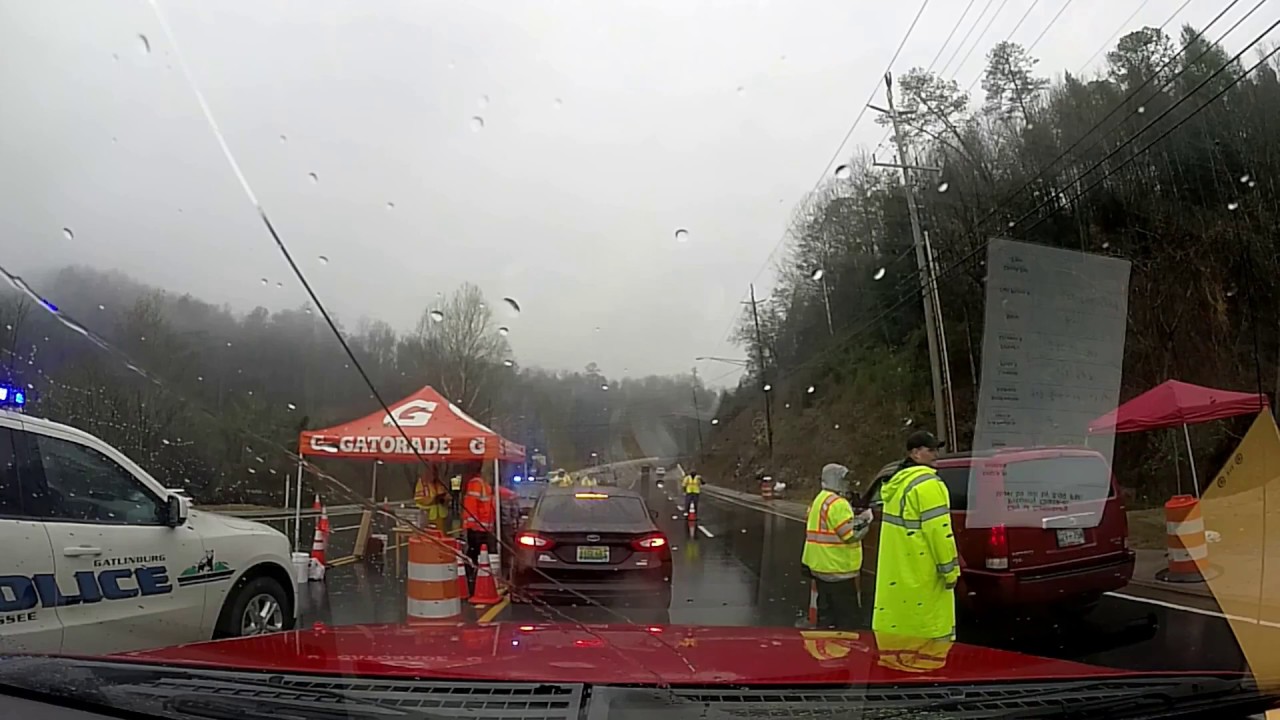 Driving through Gatlinburg after the wildfire part 1