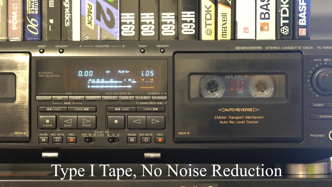 Recording Cassettes with Dolby S noise reduction