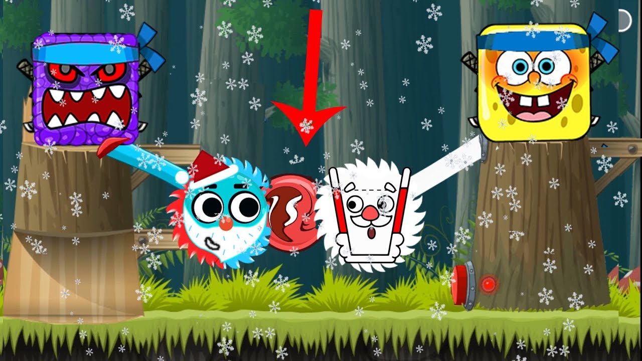 ( LOVE BALLS VS HAPPY GLASS ) SANTA CLAUS in Flawless Victory in Red Ball 4 Chapter 2 Deep Forest