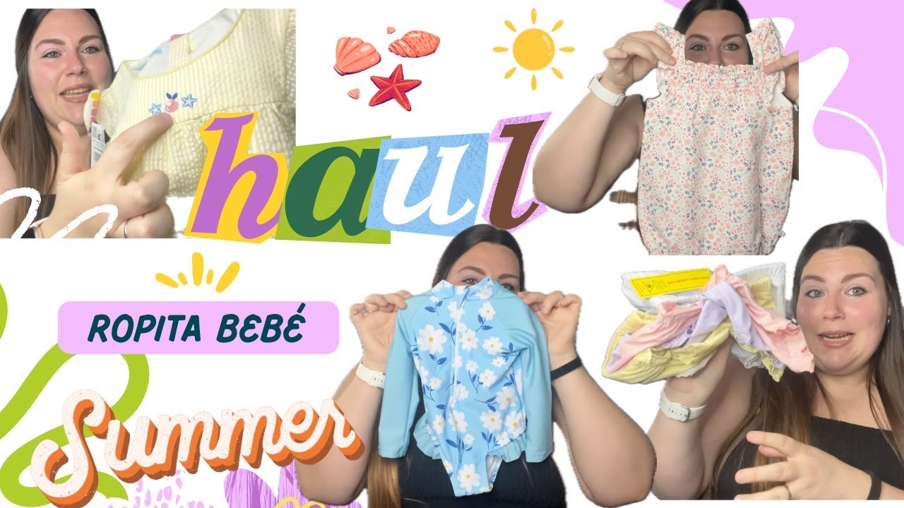HAUL ROPA para BEBÉ de VERANO 👶🏼🏖️ SHEIN, El Corte Inglés y Okaïdi- Obaïbi