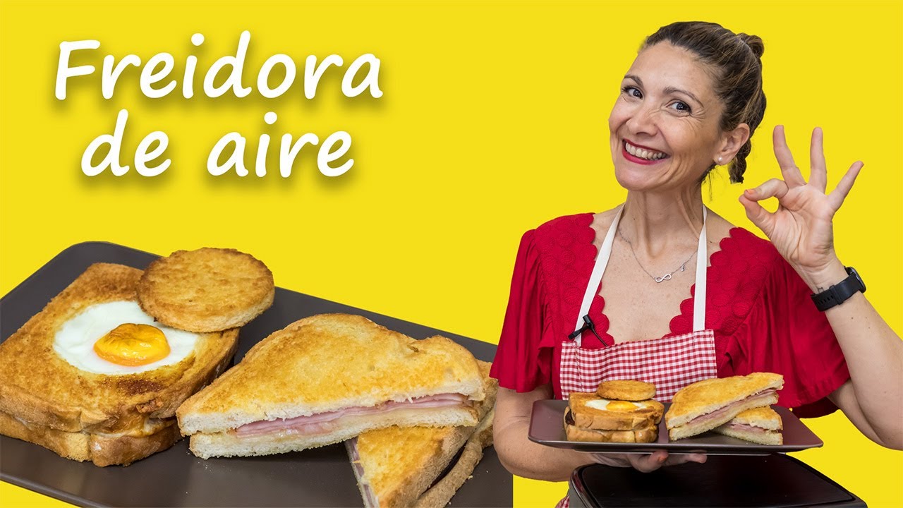 ✅ SÁNDWICH Mixto 🥪 con HUEVO 🍳 y SÁNDWICH Mixto CLÁSICO, en FREIDORA DE AIRE, ¿con cuál te quedas? 😋
