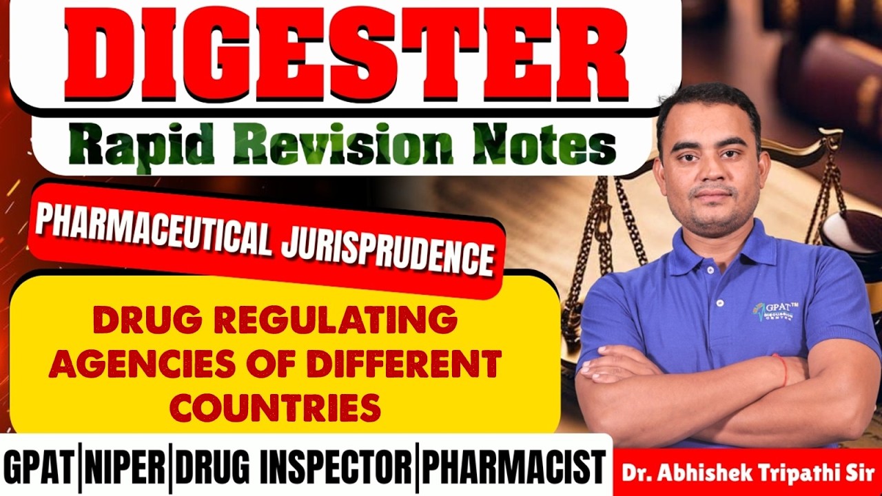 D-222 | Drug Regulating Agencies of Different Countries-Pharmaceutical Jurisprudence| Rapid Revision