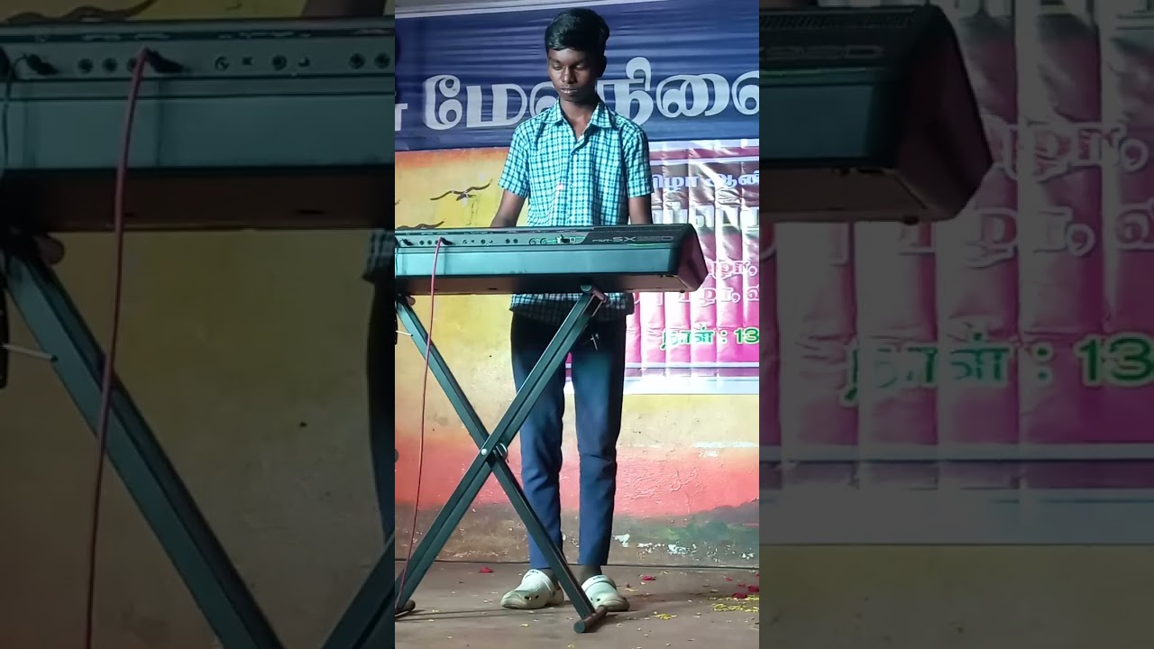 Keyboard play at Annual Day (2025-2026)