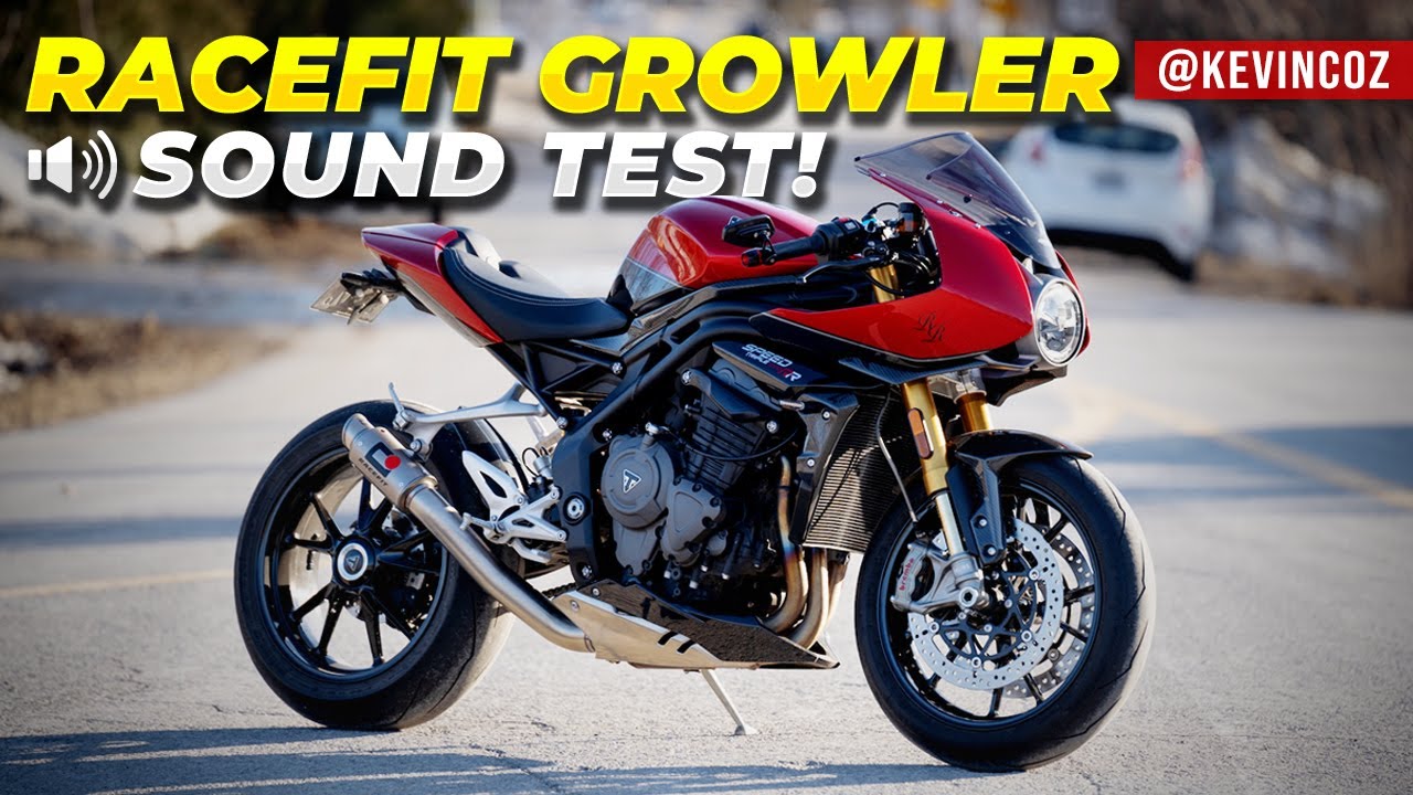 SOUND TEST! Racefit Growler Speed Triple 1200 RR