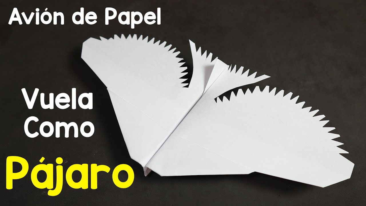 Mejor Avión de Papel Paloma | Avión de Papel Vuela Como un Pájaro | Mejores Aviones de Papel