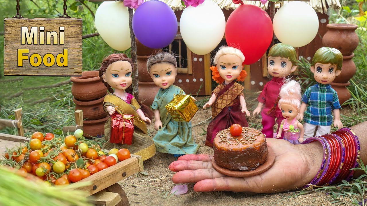 Miniature Tomato Cake Recipe | Village Recipe | Mini Cooking | Tiny Cooking | Mini Food Cooking