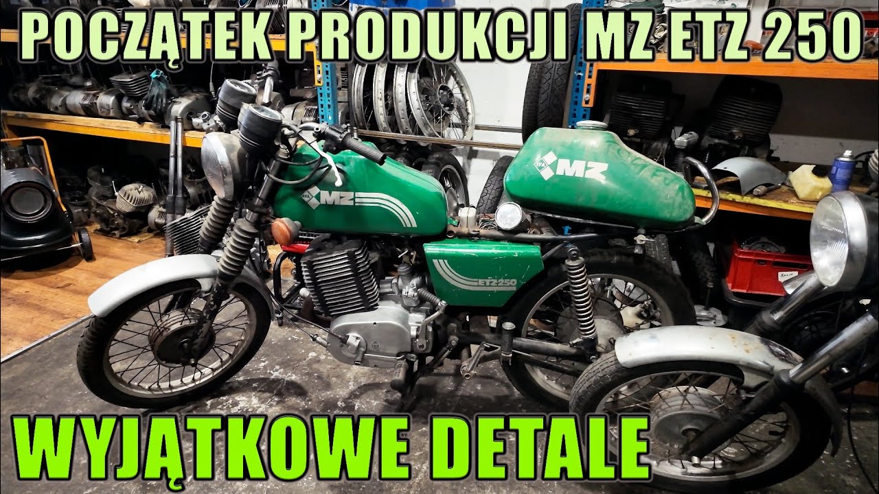 MZ ETZ 250 wyjątkowe DETALE z początku PRODUKCJI 😀😀 Zagadkowe CZĘŚCI pierwszej ETZ-tki 🤔🤔