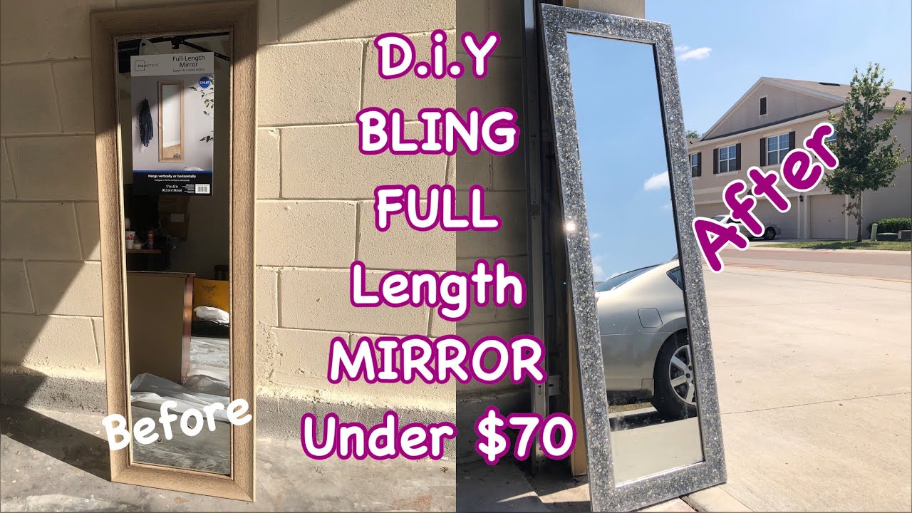 💜WATCH ME💜DIY CRUSHED GLASS MIRROR **MUST SEE**👀