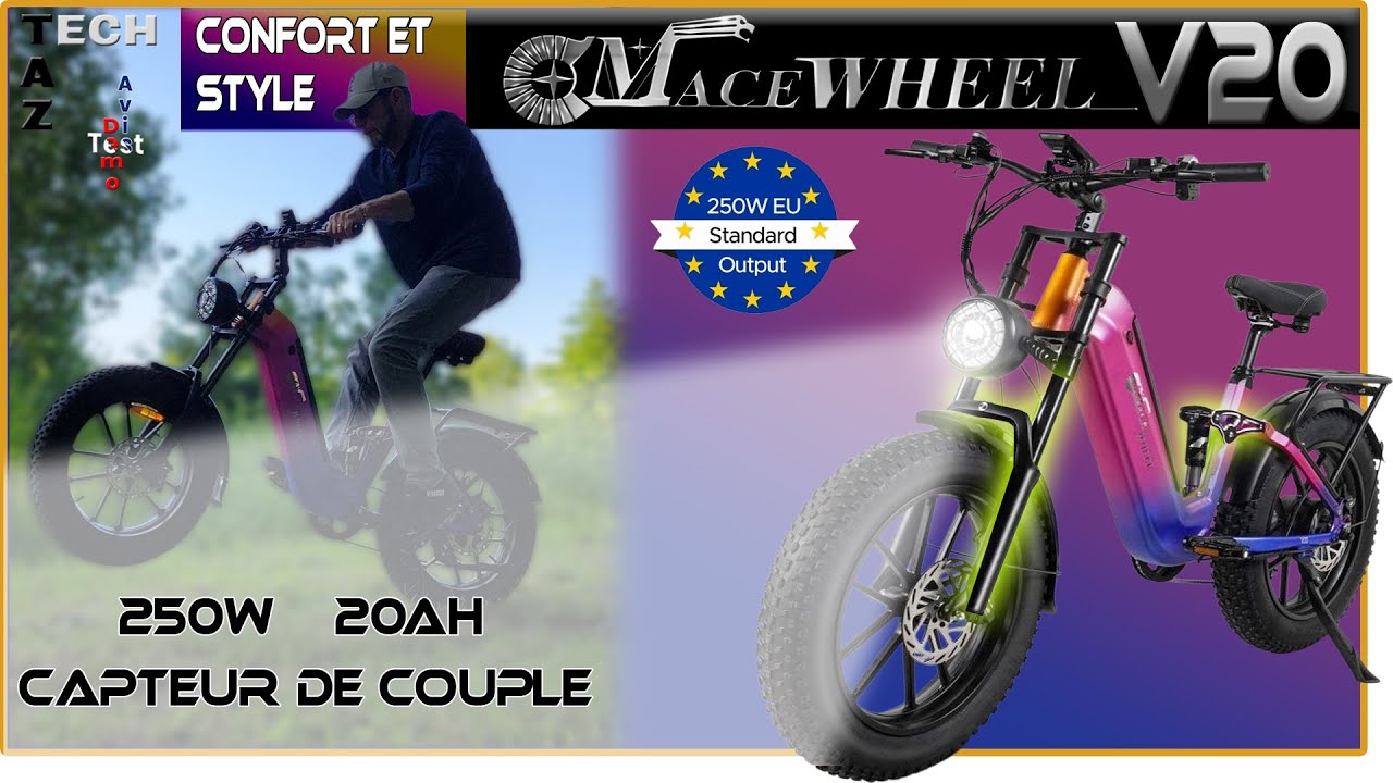 CmaceWheel V20 Fatbike polyvalent 20 pouce  - Test Démo Avis - Confort et Style ! Bonne chance...
