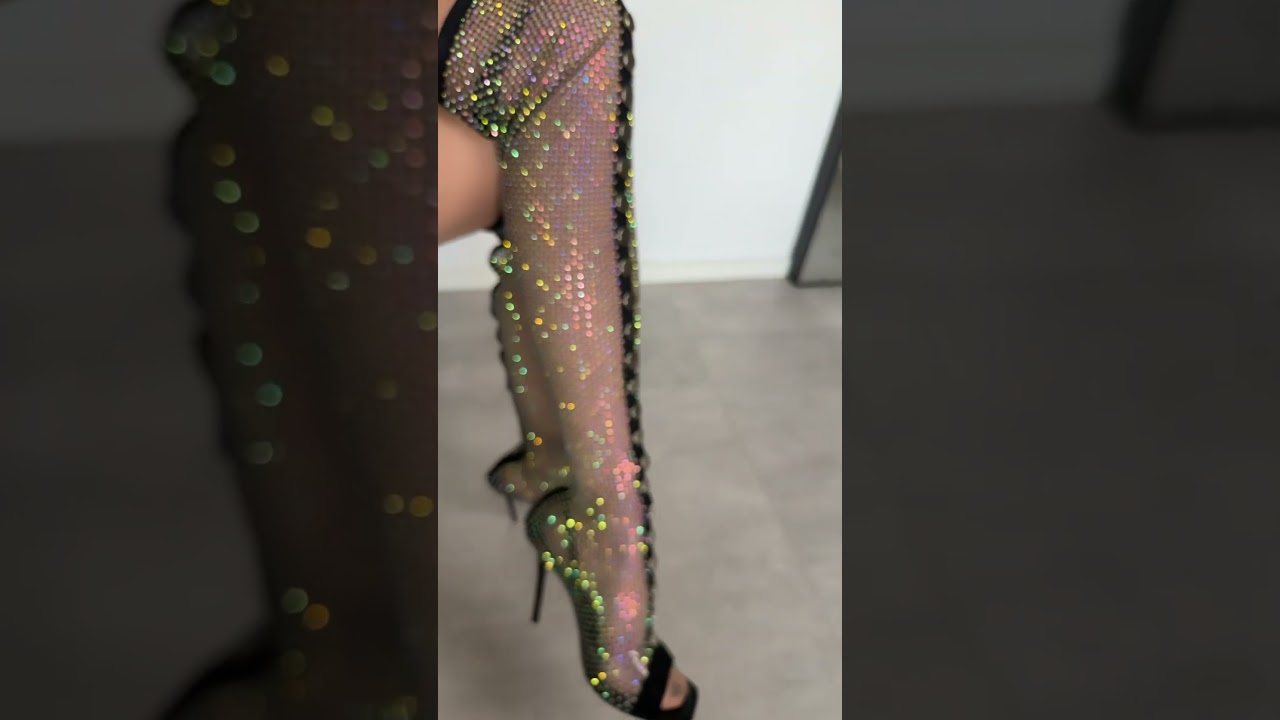 Sparkly High Heels Boots | #highheels #heelscollection