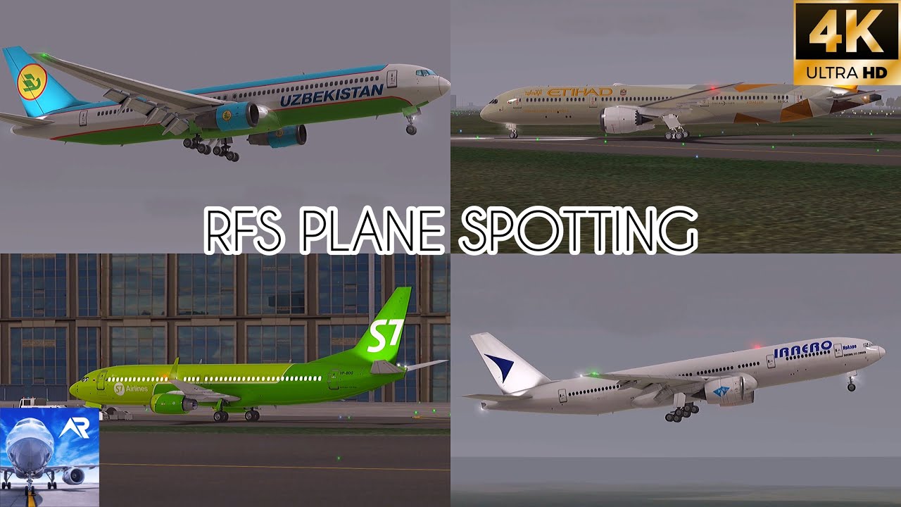 Moscow Domodedova Plane Spotting | RFS-Real Flight Simulator | 4K | #rfsnewupdate #xflightchannel