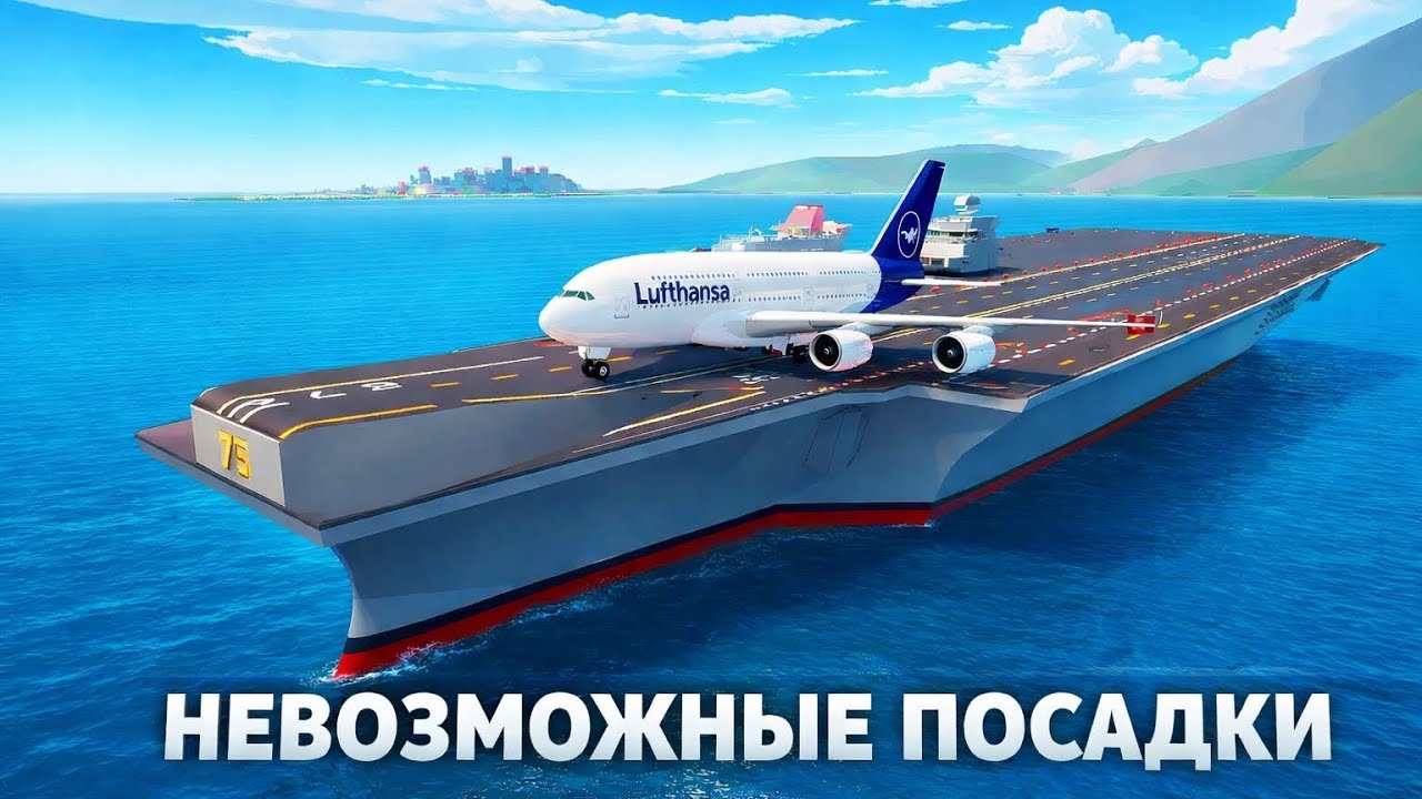 Приземлился на авианосец на всех самолётах?