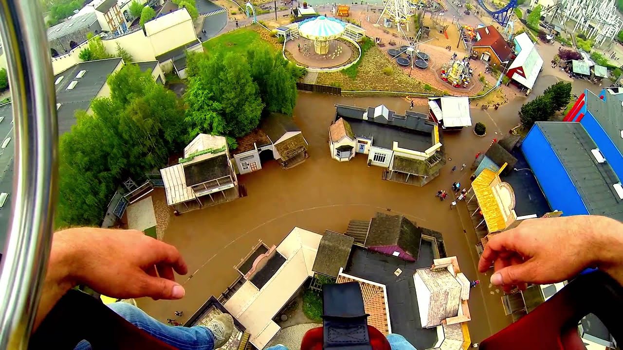 Montu GoPro @ High Fall Drop Tower (Movie Park Germany)