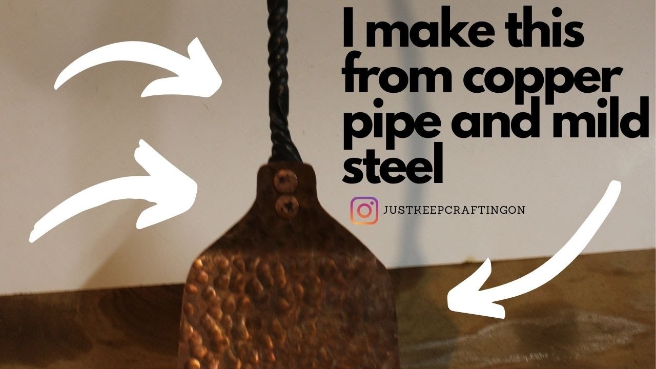 Beautiful Copper and Iron spatula build