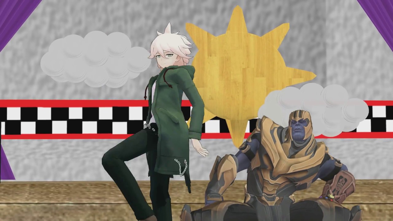 komaeda and thanos dance to womanizer in freddy fazbear's pizza