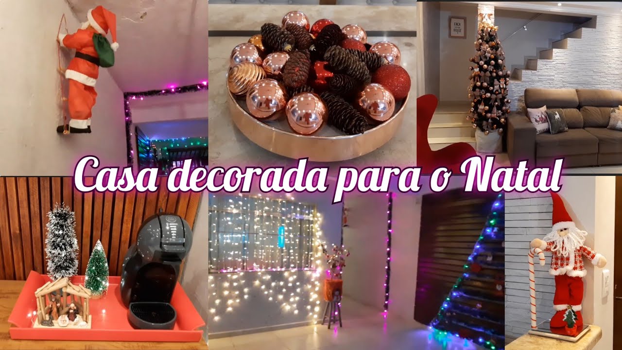DECORAÇÃO DE NATAL|DECOREI A CASA TODA| MINHA DECORAÇÃO DE NATAL DO ANO PASSADO|Frescurinhas da Bia