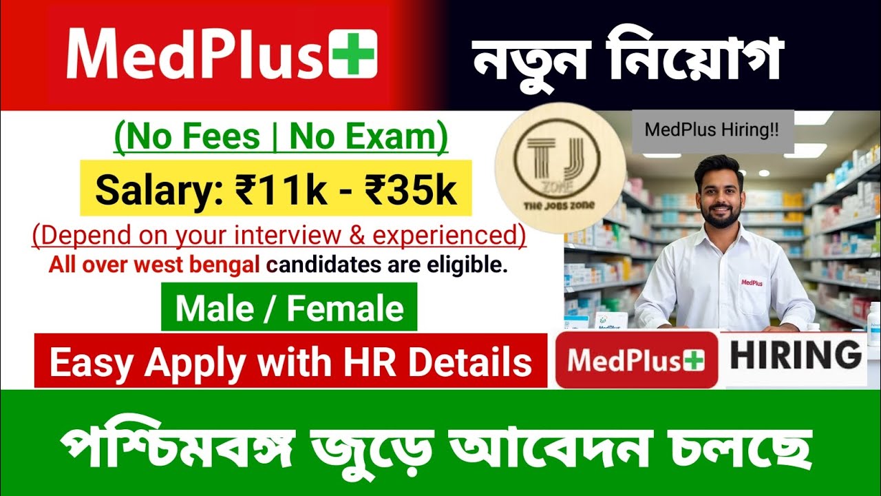 MedPlus Jobs in Districts | MedPlus Recruitment 2025 | MedPlus Job Vacancy 2025 | The Jobs Zone