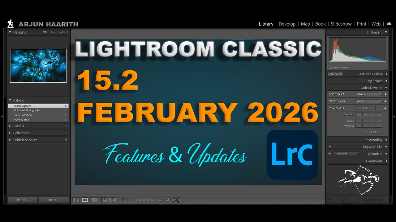 Обновление Lightroom Classic 15.2 | Новые функции | Lightroom Classic, февраль 2026 г.