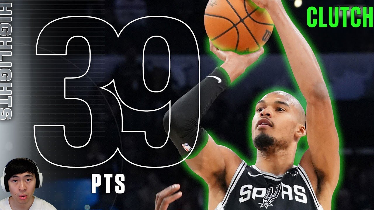 Wemby Takes OVER Late — Reacting to His INSANE 39 Point Clutch Performance 😳