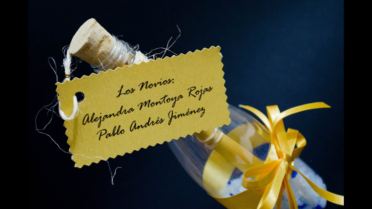 Como hacer una invitacion botella para boda, quinceaños, comuniones, bautizos DIY