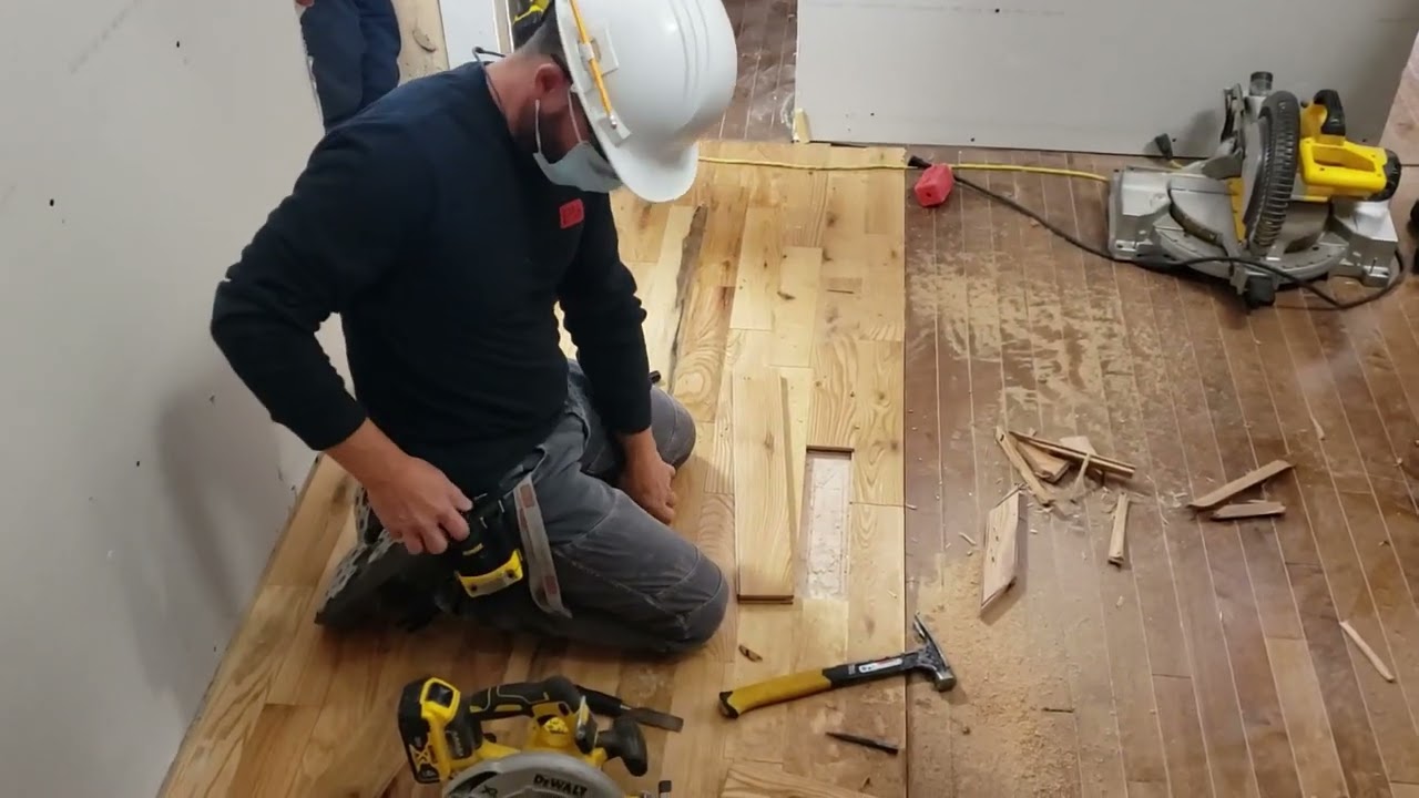 Changement de latte de bois franc