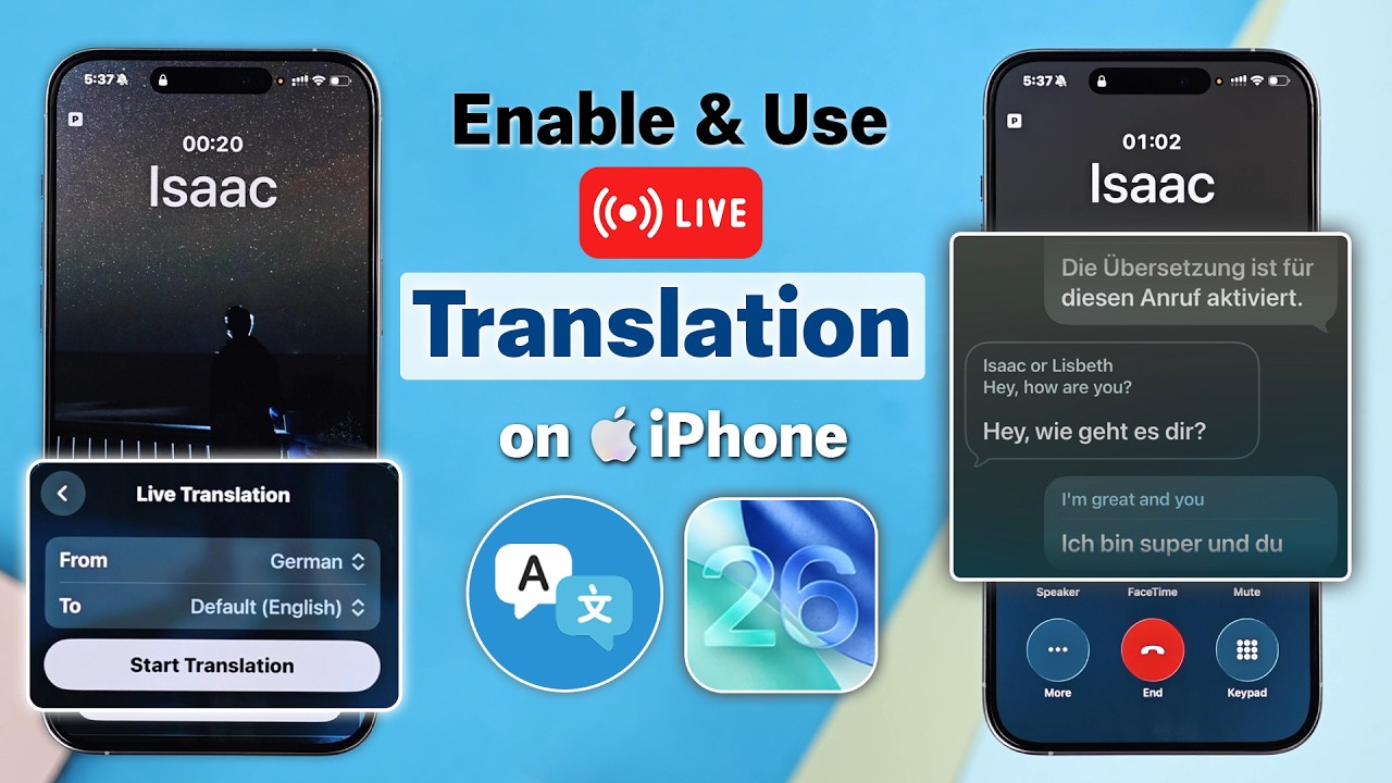 iOS 26: Live Translation on iPhone &ndash; How to Enable & Use It!