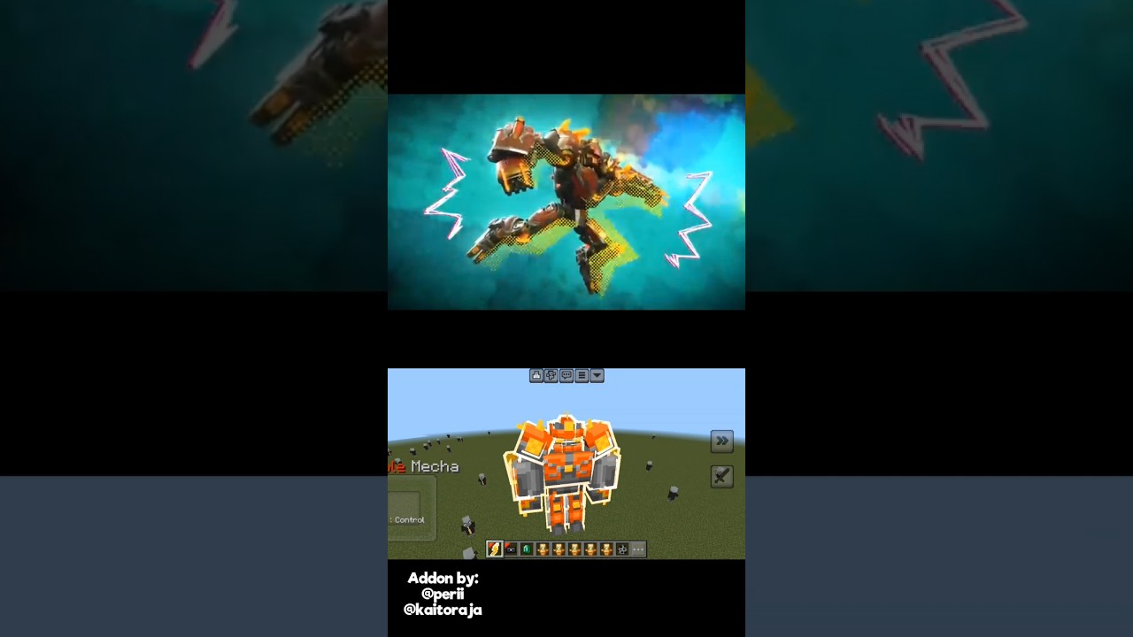 Boboiboy Gentar Minecraft #minecraft #addon #boboiboy #boboiboygentar #shorts #fyp #admudcraft