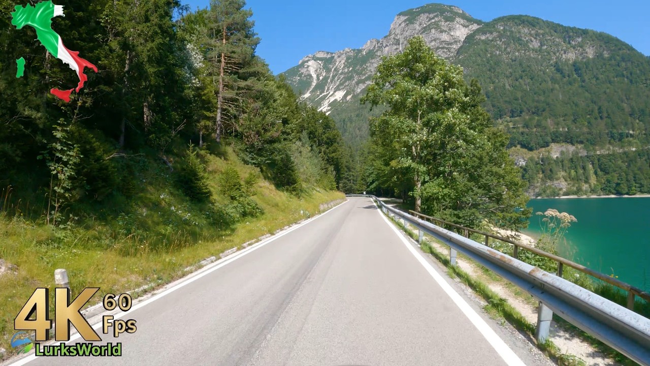 Scenic Drive in Italy  - Sella Nevea to Val Saisera - 4K60 Road Trip