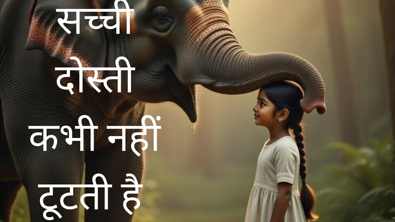 हाथी और अनाया की अनोखी दोस्ती 🐘🤍